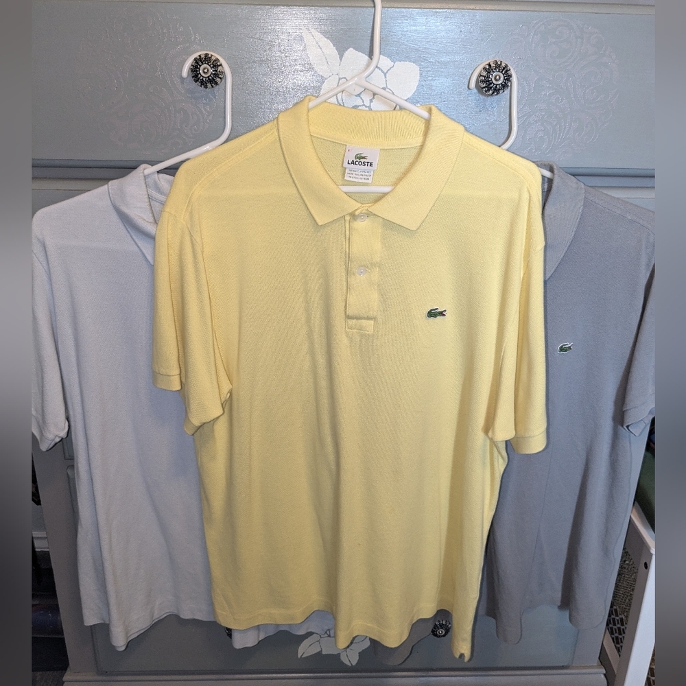 Lot of 3 Mens Lacoste Polos